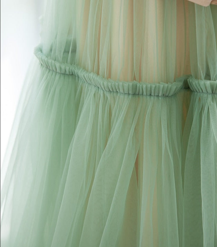 Elegant Gown Maxi Dress (Green Color) - Ready to ship