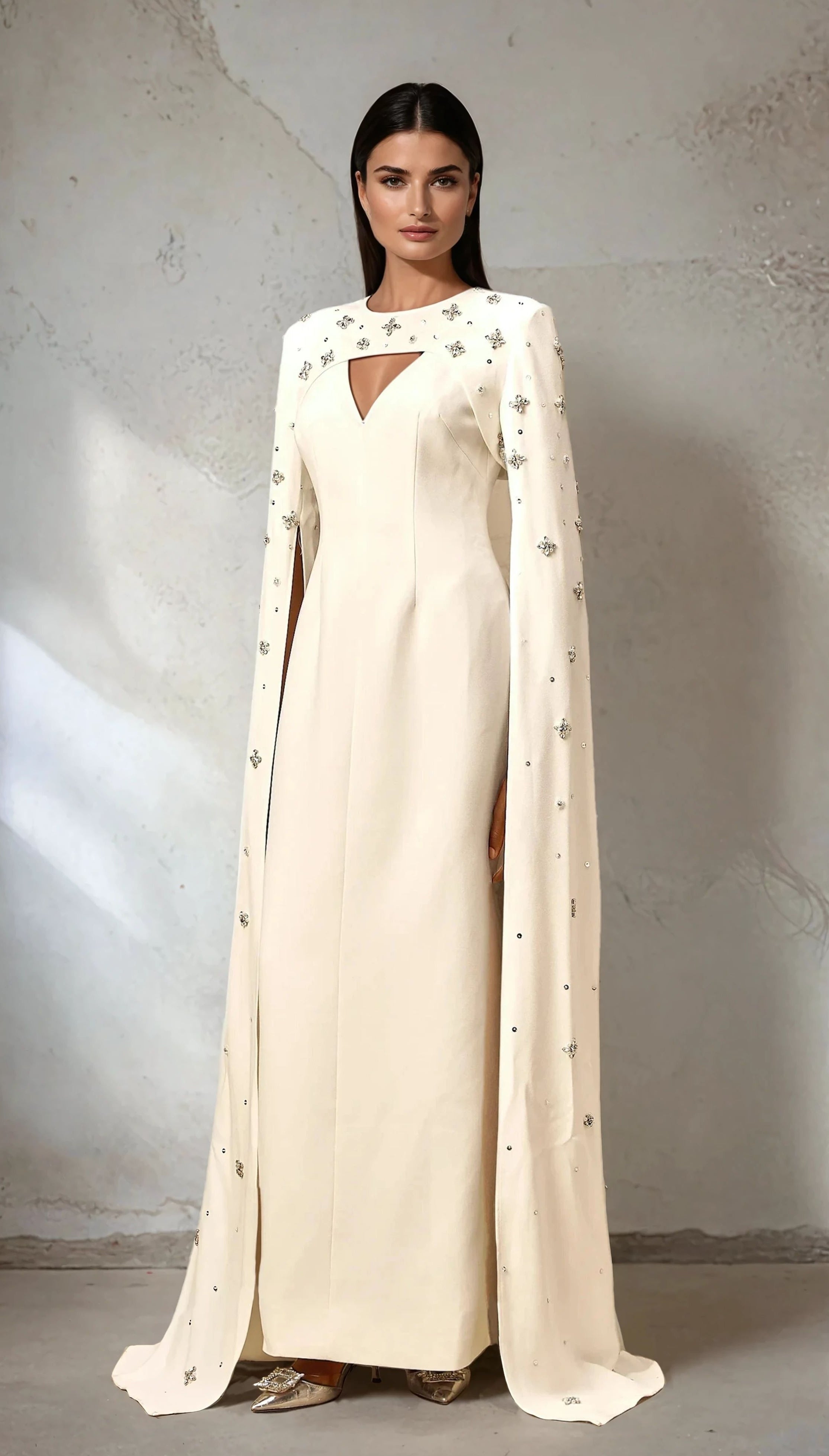 elegant summer dress  for women with long sleeves  2230