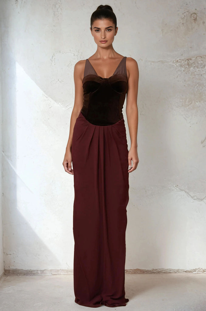 Elegant Velvet Slimming Dress