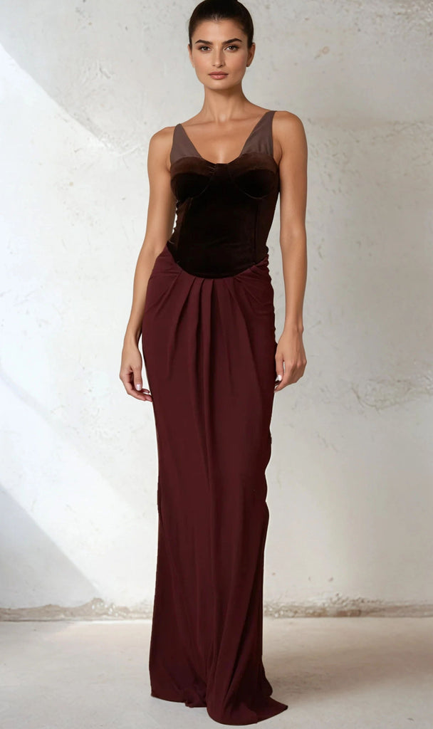 Elegant Velvet Slimming Dress
