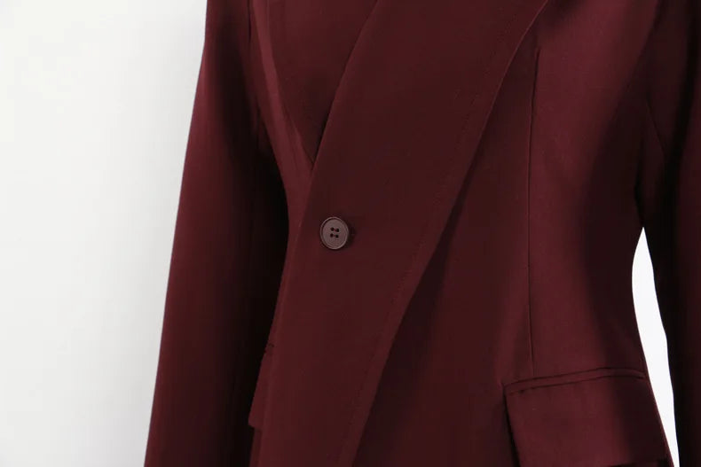 UNUSUAL Burgundy Trench Midi Dress