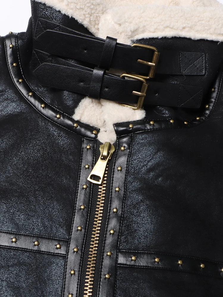 Leather Zipper Jacket