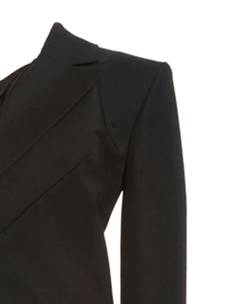 Black UNUSUAL Folds Blazer