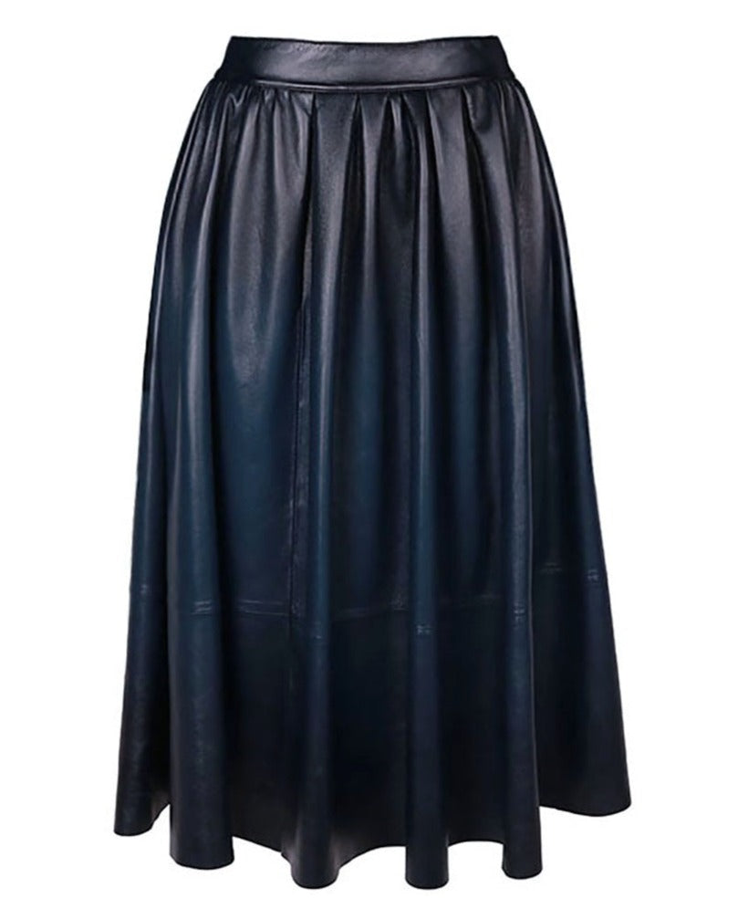 Genuine Leather skirt ( Real Sheepskin)