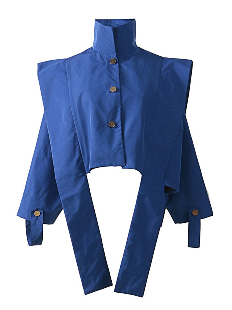 Blue Short Blouse- Ready to Ship