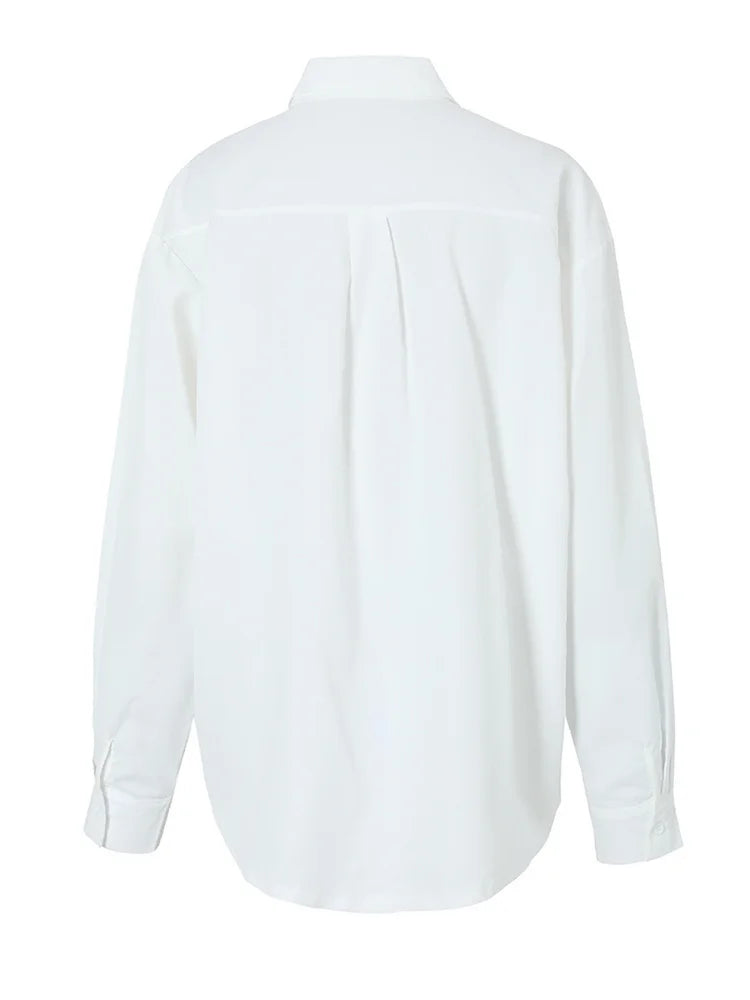 White Big Size Casual Blouse