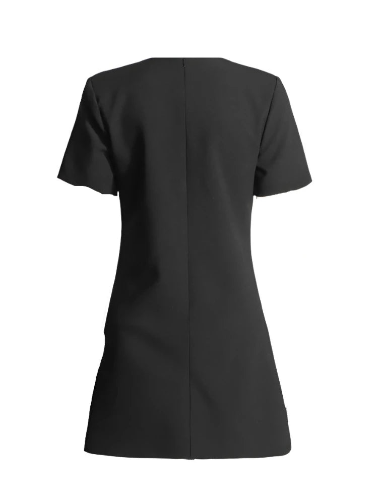 A Line Bowknot Mini Dress