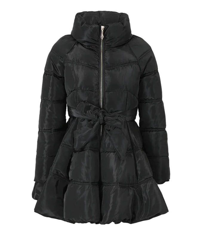 Black Cotton-padded Coat