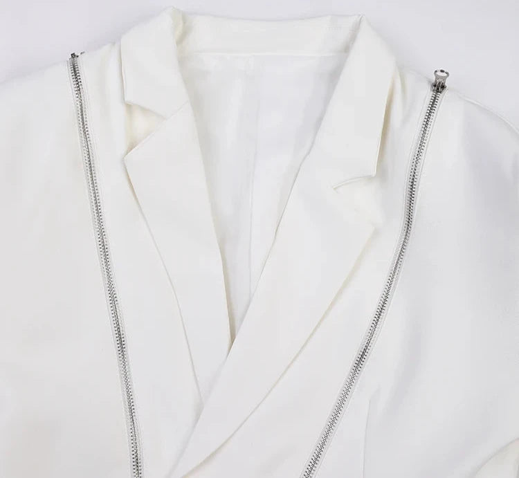 UNUSUAL Zipper Blazer