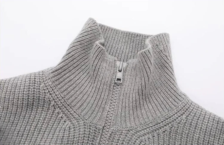 Mesh Ruffles Big Size Knitting Cardigan Sweater