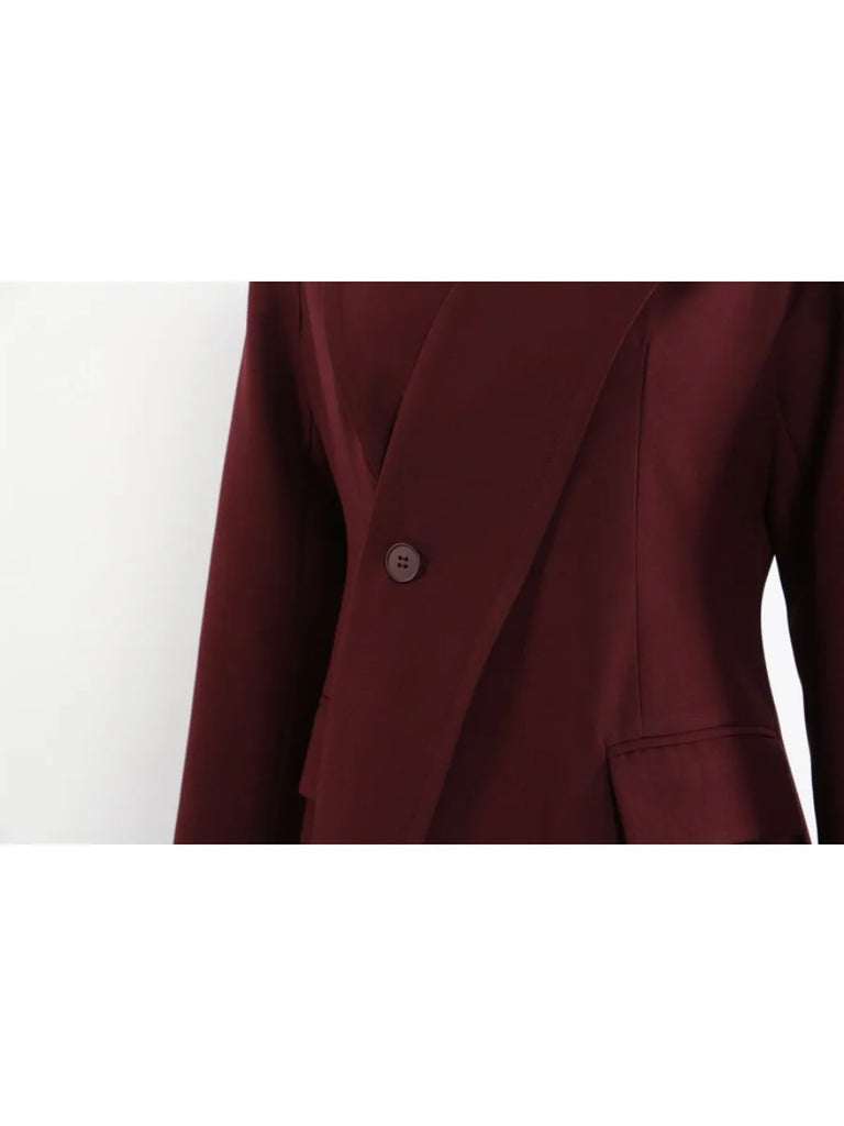 UNUSUAL Burgundy Trench Midi Dress