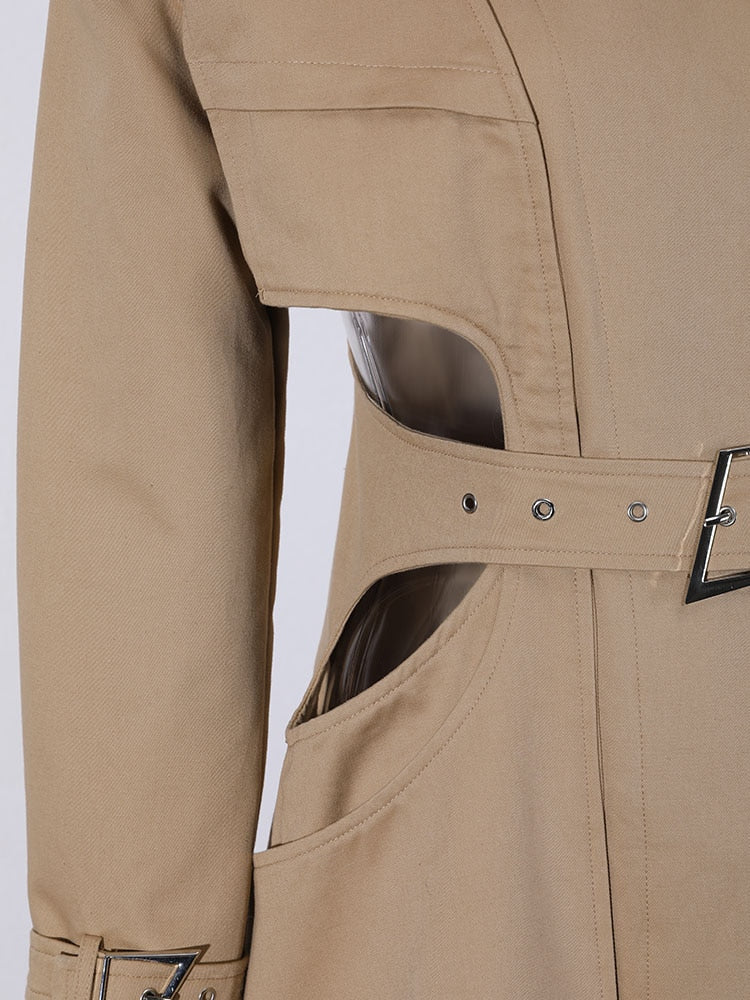 Hollow-out Trench Coat- Ready to Ship