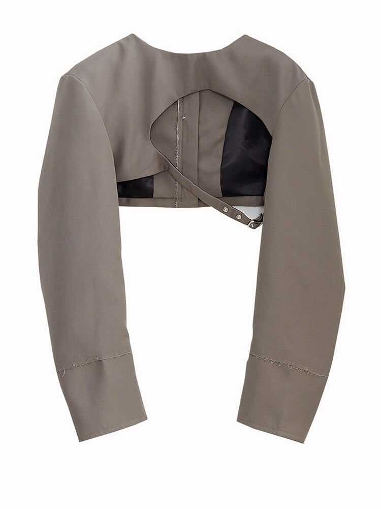 Hollow Out Short Jacket