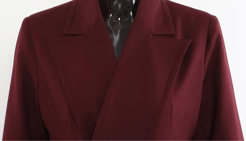 UNUSUAL Burgundy Trench Midi Dress