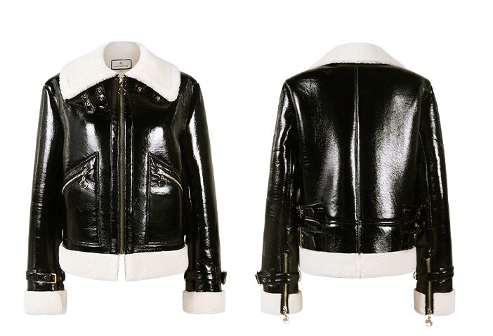 Faux Fur Leather Jacket for UNUSUAL Winter