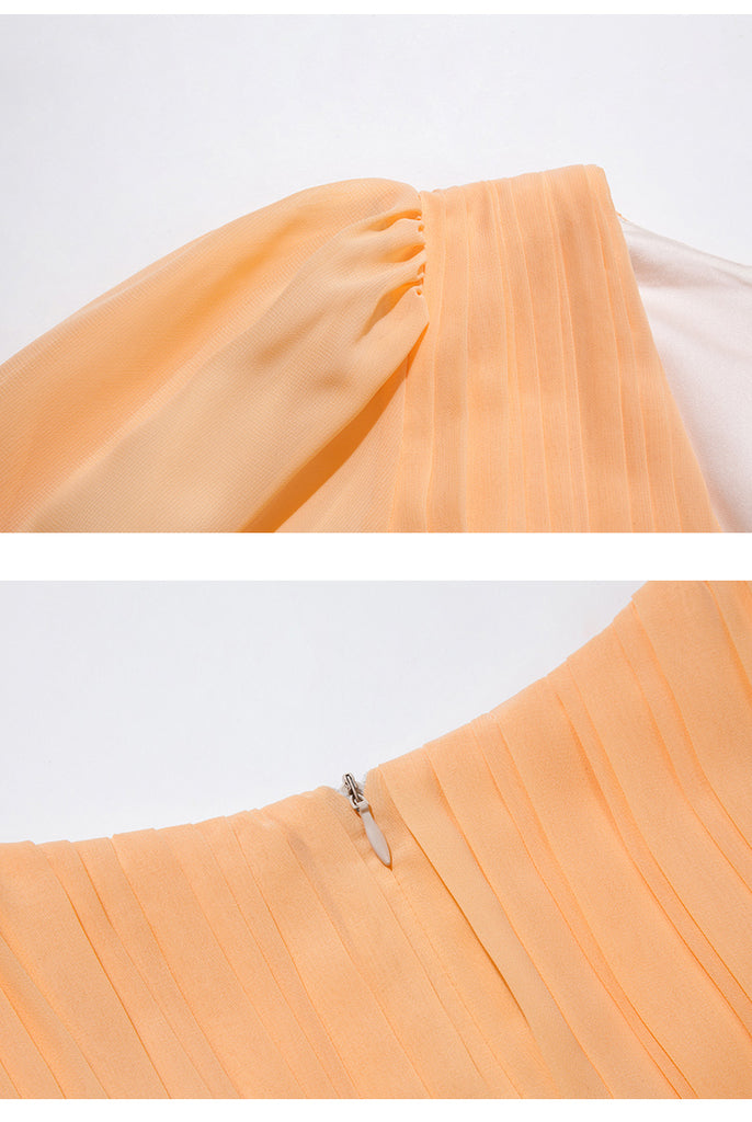 Orange Vintage Midi Dress- New