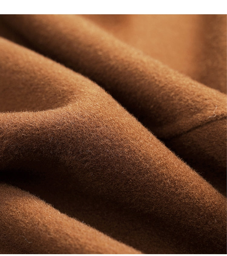 Brown Woolen Cape Coat for UNUSUAL Winter