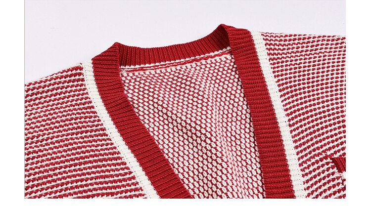 Red Knitted Cardigans