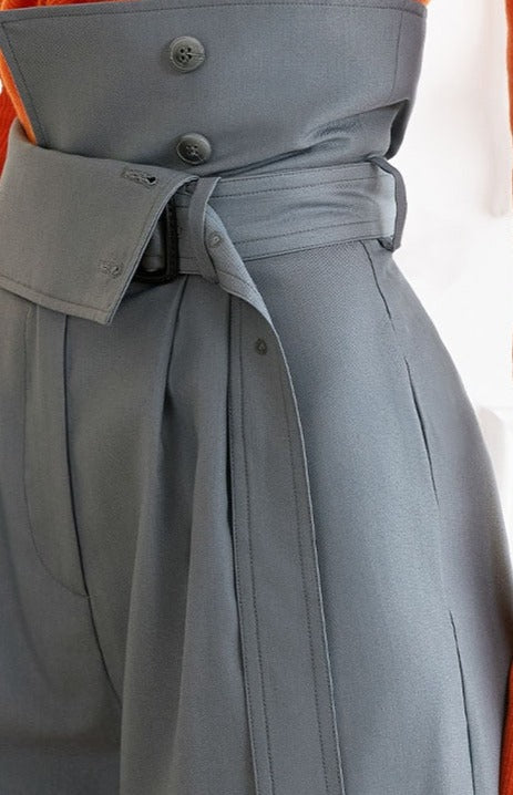 Grey High Waist Pants in two styles for UNUSUAL Winter