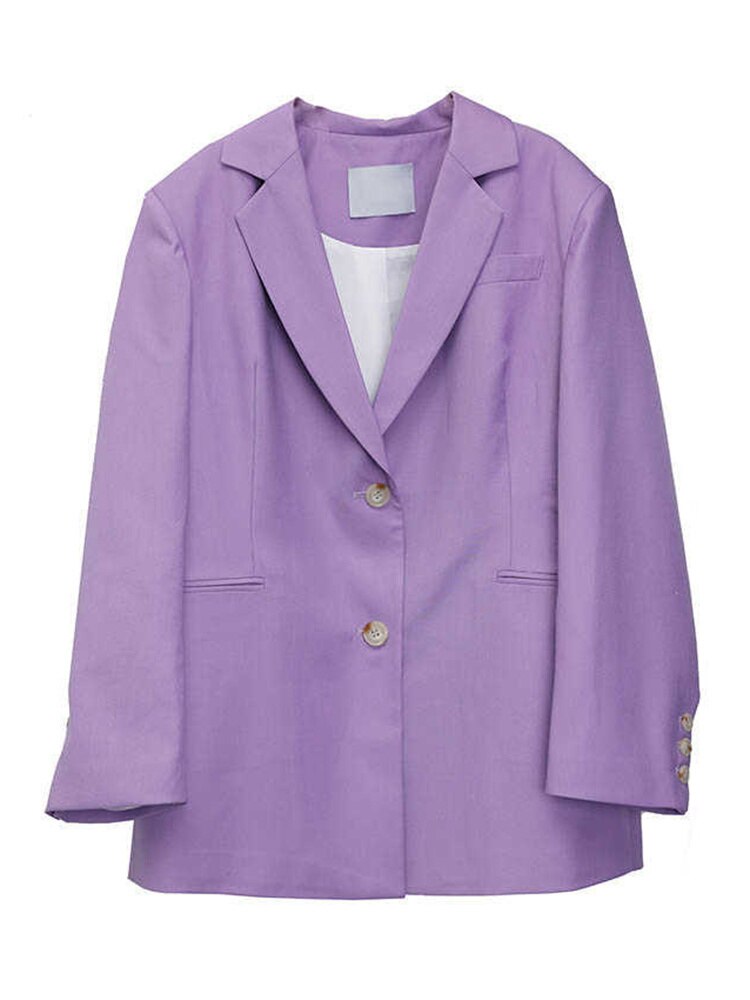 Purple Big Size Blazer for UNUSUAL Winter