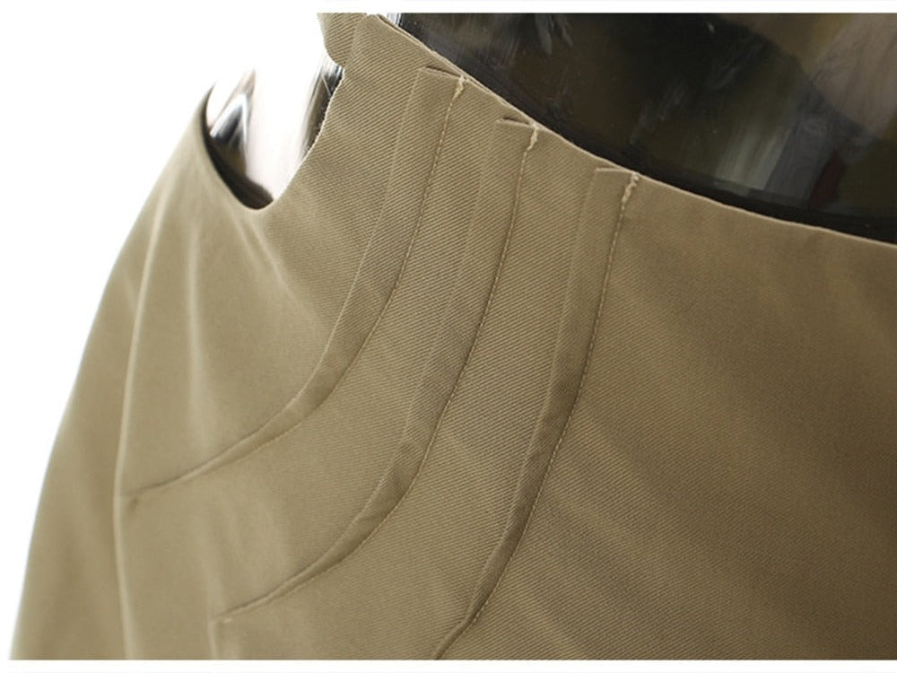 High Waist Khaki Skirt- Ready to Ship