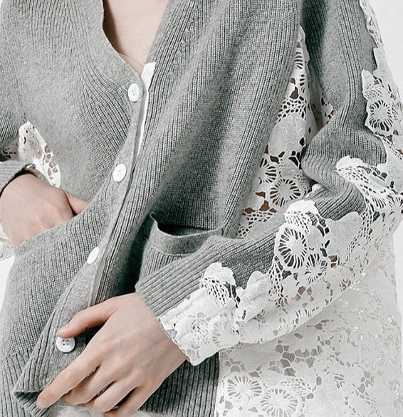 Knitted Lace Sweater