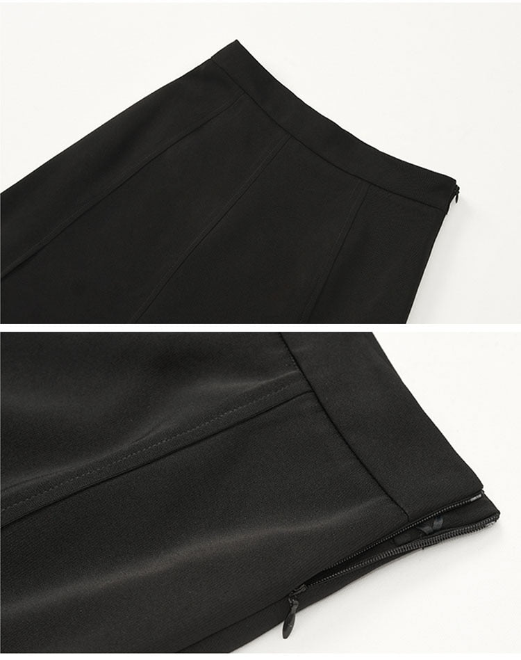 Split Black Skirt