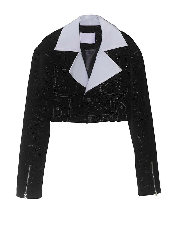 Elegant Black Short Jacket