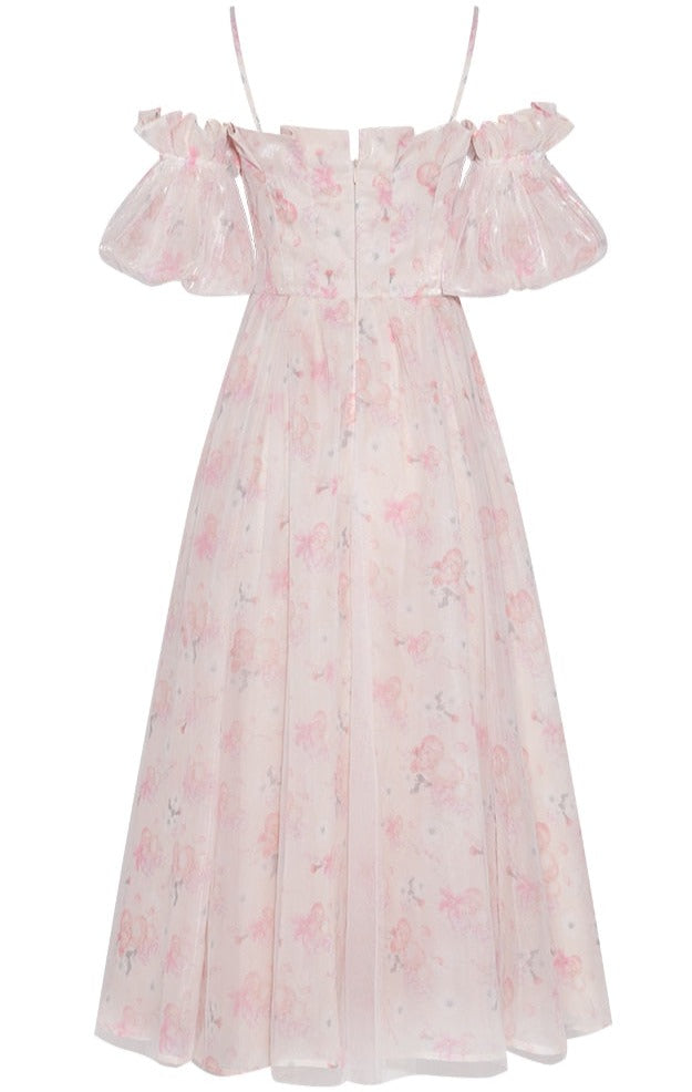Elegant Pink Maxi Dress - New