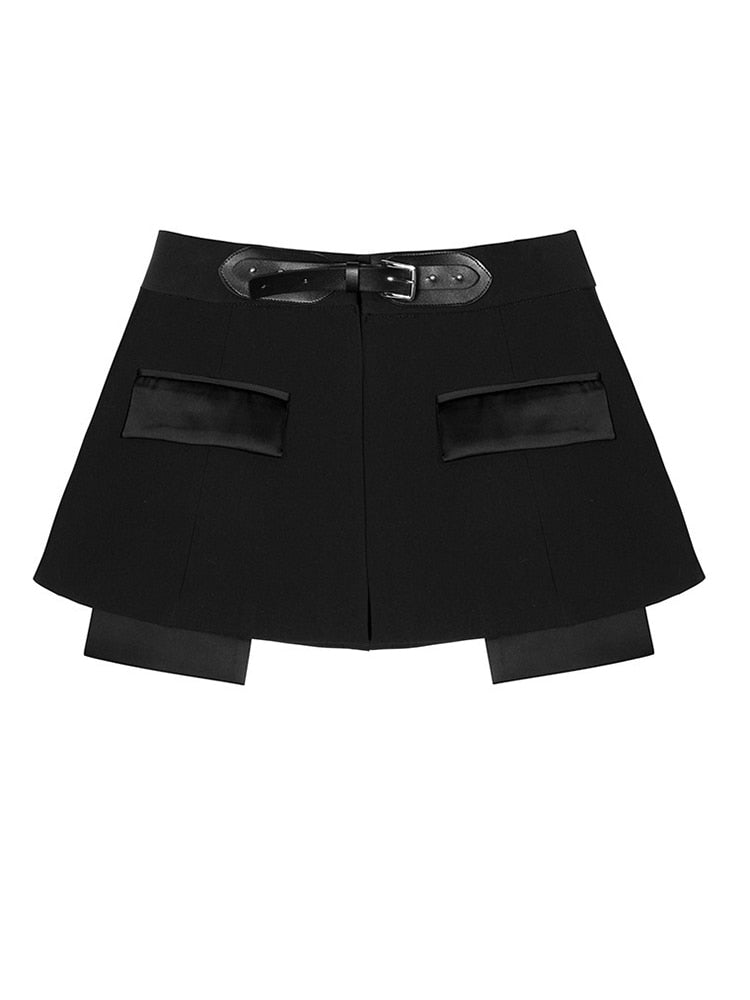 Diamond Black Mini Skirt