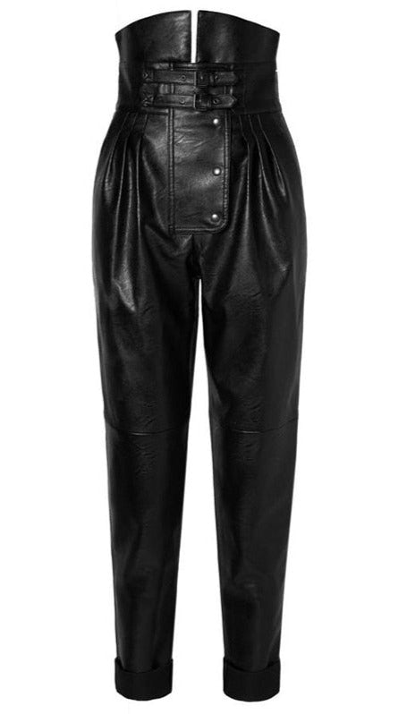 Leather High Waist Pants for UNUSUAL Winter