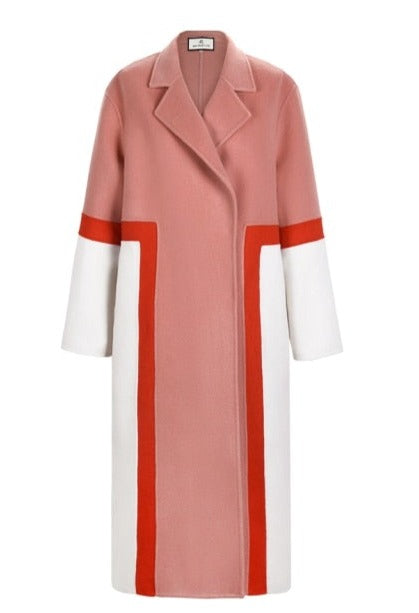 Pink Double Woolen Coat for UNUSUAL Winter
