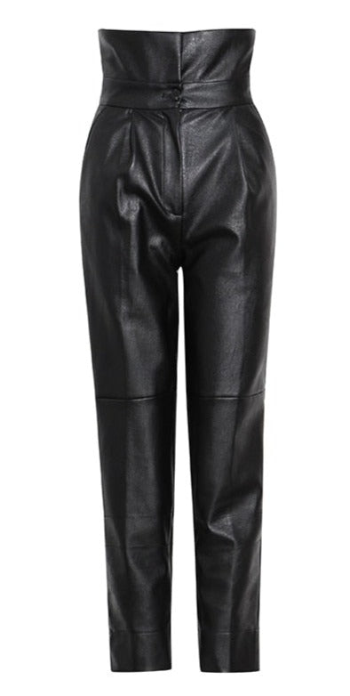 Leather Pants High Waist