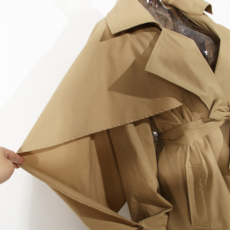 Khaki Cloak Trench coat