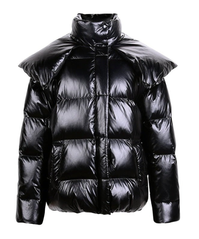 Winter Black Puffer Jacket for UNUSUAL Winter