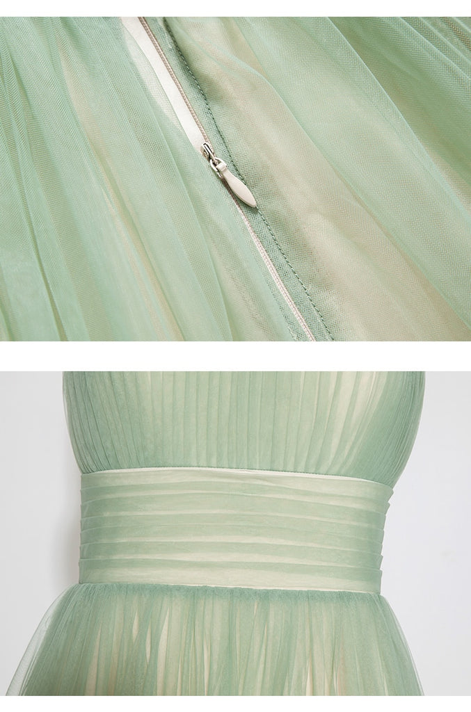 Elegant Gown Maxi Dress (Green Color)