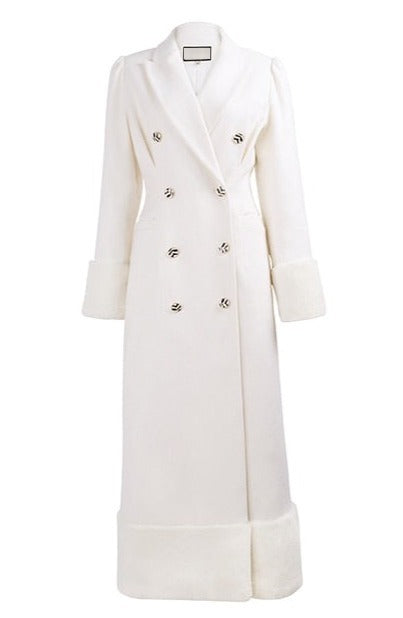 White Woolen Overcoat for UNUSUAL Winter