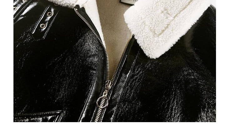 Faux Fur Leather Jacket for UNUSUAL Winter