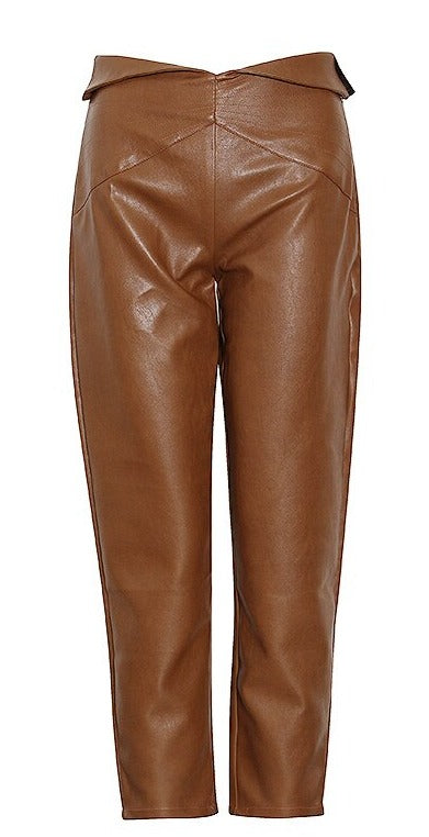 Faux Leather High Waist Pants for UNUSUAL Winter