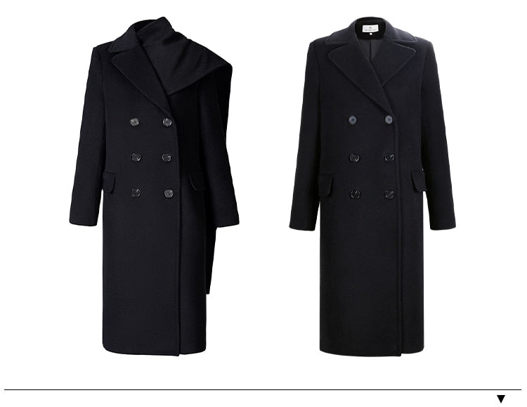 Black Woolen Coat for UNUSUAL Winter