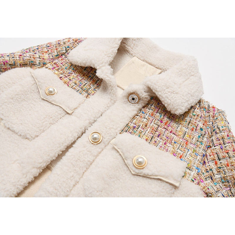 Lambswool Tweed Short Jacket