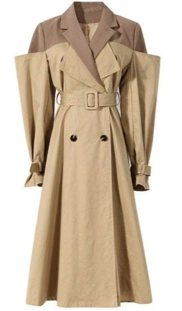 Trench Coat with Non Removable Inside Jacket