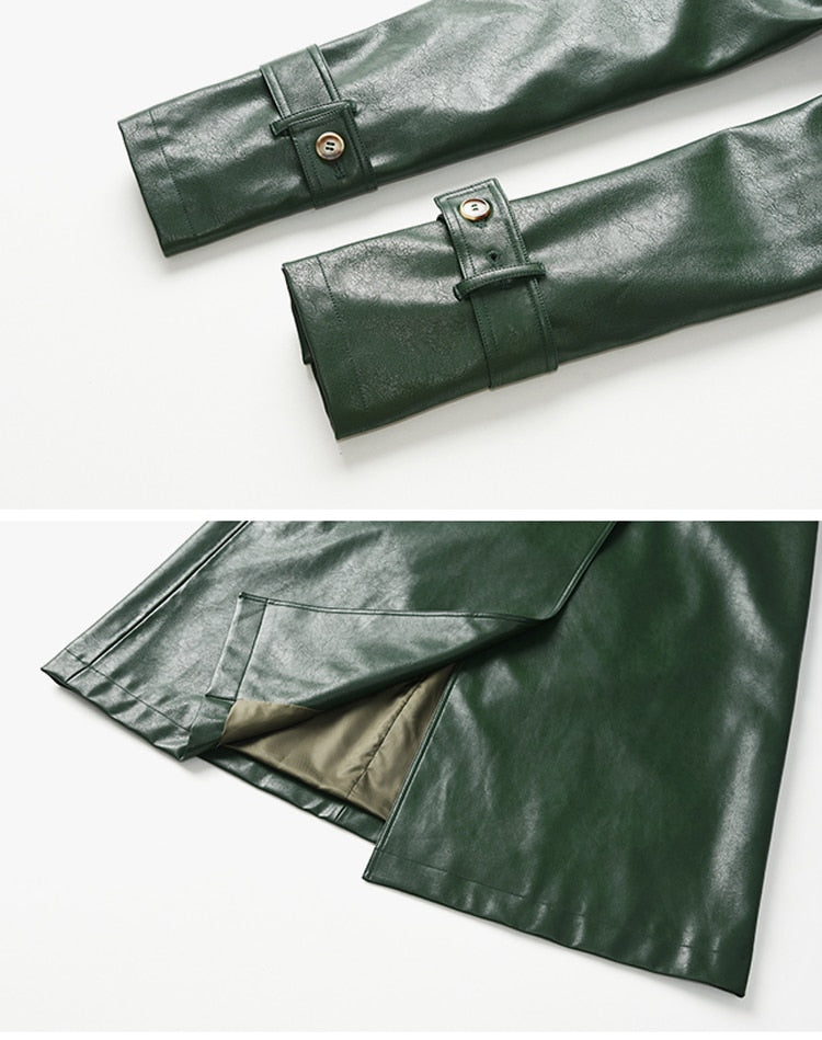 Autumn Trench Lace Up Overcoat for UNUSUAL Winter
