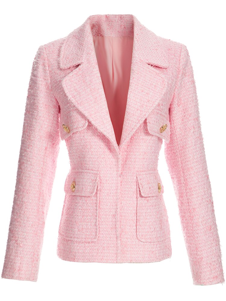 Pink Tweed Jacket for UNUSUAL Winter