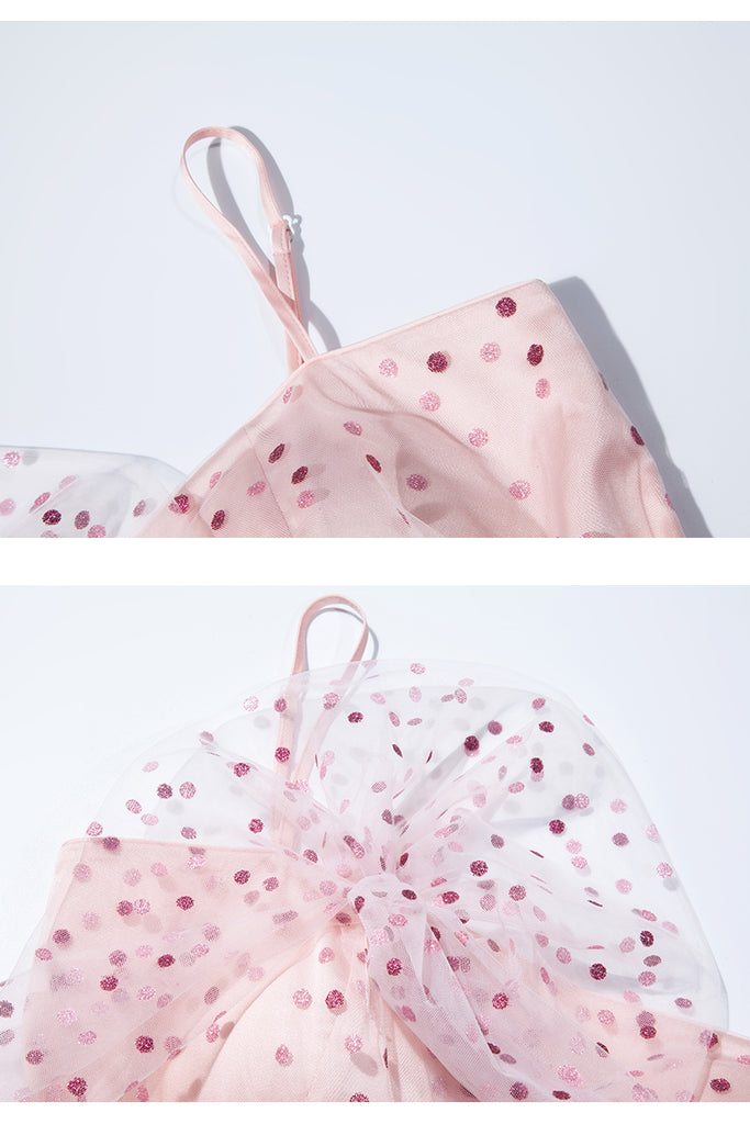 Pink Dot Party Maxi Dress- New